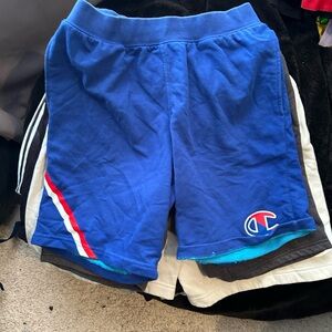 Champion Blue Athletic Shorts with Elastic Waistband